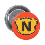 Bear Head Initial N Button