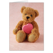 bear i luv u note card