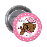 Bear Little Baker Custom Button