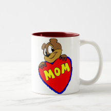 Bear Mum Heart Mugs