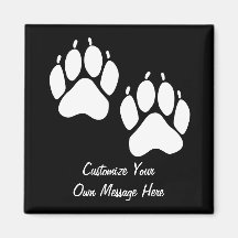 Bear Paw Prints Refrigerator Magnets