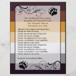 Bear Pride Custom Wedding/Ceremony Programs Custom Flyer