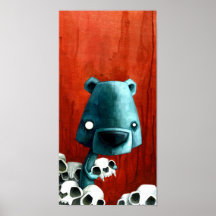 Bear skull posters
