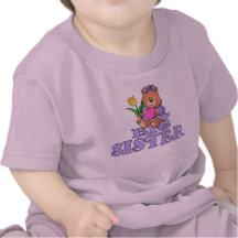 Bear with Heart Big Sister Shirts