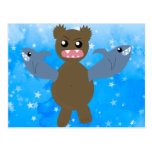 Bear With Sharks For Arms Postcard
