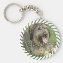 Bearded Collie Dog Keychain