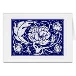 Beardsley Peony Art Nouveau Note Cards