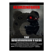 BEARINATOR Movie Poster Style Card cards