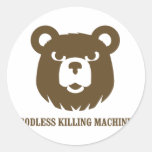 bears godless killing machines humour funny tshirt sticker