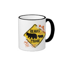 BEARS ZONE ROAD SIGN MUG
