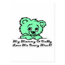 Beary Much Love Postcard