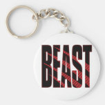 BEAST. Tough.Hardcore.Muscle.Wild.Animal Key Chain