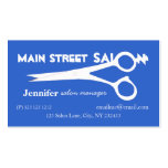 Beautician Magic Silver Scissors Business Card Template