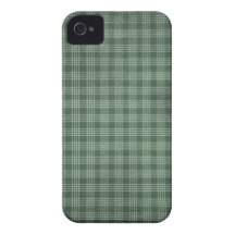Beautiful and Dark Green Plaid iPhone 4 Covers