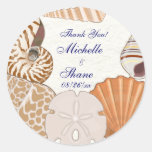 Beautiful Beach Thank You Sticker