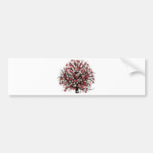 Beautiful blossom tree design bumper sticker