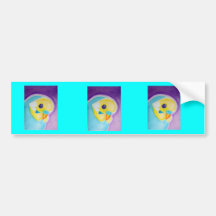 Beautiful Blue Budgie Bumper Sticker