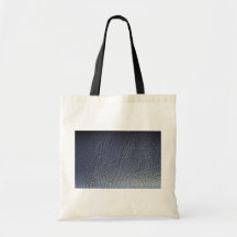Beautiful Blue Leather Canvas Bag