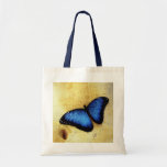 Beautiful Blue Morpho Butterfly Canvas Bag