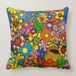 Beautiful Colourful Floral Pattern Mojo Pillow pillows