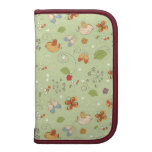 Beautiful cute birds butterflies flowers leaves folio planners