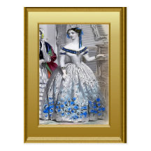 Beautiful dress post cards