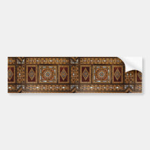 Beautiful Famous mother-of-pearl inlay work, Damas Bumper Stickers