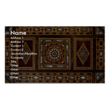 Beautiful Famous mother-of-pearl inlay work, Damas Business Card Templates