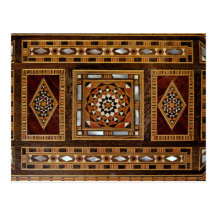 Beautiful Famous mother-of-pearl inlay work, Damas Postcard