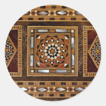 Beautiful Famous mother-of-pearl inlay work, Damas Stickers