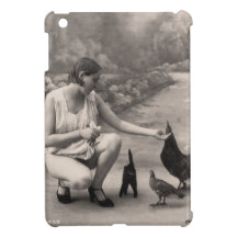 Beautiful Farm Girl Vintage Photograph iPad Mini Cases