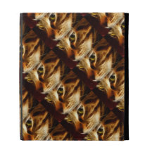 Beautiful Ghostly Fire Cat iPad Folio Cases