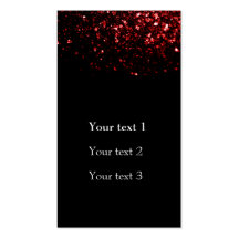 Beautiful Glamour Red Glitters sparkles Business Cards