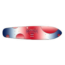 Beautiful Mum in Britain Flag Colours Pop Art Skateboards