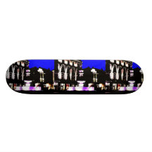 Beautiful night view of Bratislava Skate Boards