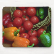 Beautiful Peppers and tomatoes Mouse Pads