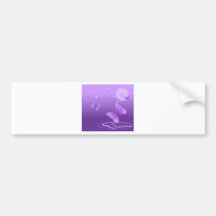 BEAUTIFUL PURPLE BUTTERFLY BUMPER STICKER
