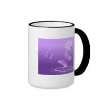 BEAUTIFUL PURPLE BUTTERFLY COFFEE MUG