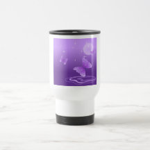 BEAUTIFUL PURPLE BUTTERFLY COFFEE MUGS