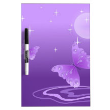 BEAUTIFUL PURPLE BUTTERFLY Dry-Erase WHITEBOARDS