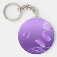 BEAUTIFUL PURPLE BUTTERFLY KEY CHAINS
