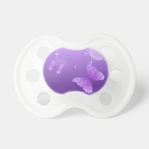 BEAUTIFUL PURPLE BUTTERFLY PACIFIER