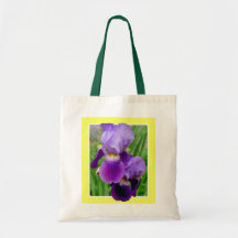 Beautiful Purple Iris Bag 2