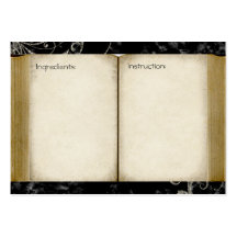 Beautiful Recipe Cards Business Card Template