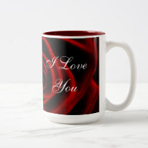 Beautiful red rose mug