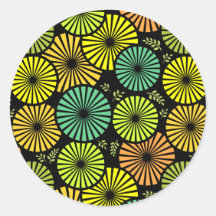 Beautiful, retro floral  Sticker