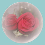 Beautiful Soft Red Roses plates