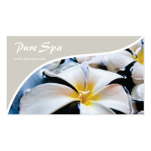 Beautiful Spa & Massage Flower Business Card