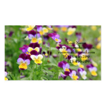 Beautiful spring flowers business card