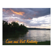 Beautiful Sunrise at Ohio River Custom Announcement
